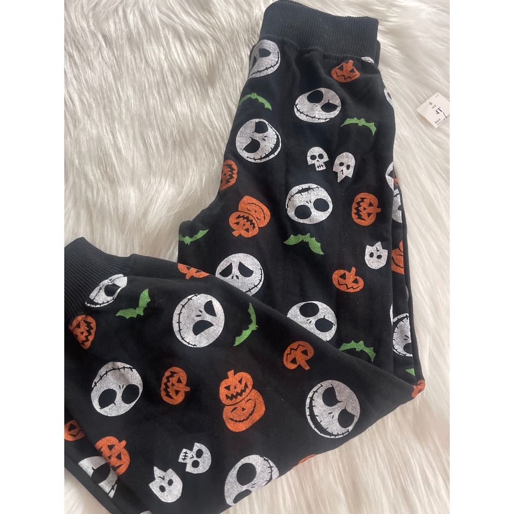 Nightmare Before Christmas Halloween Jack Skulls Pumpkin Toddler Pants Size 4T